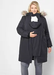 Giubbotto prémaman 3 in 1, antivento e impermeabile con inserto babywearing, bonprix