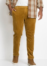 Pantaloni chino in velluto con elastico in vita regular fit, tapered, John Baner JEANSWEAR