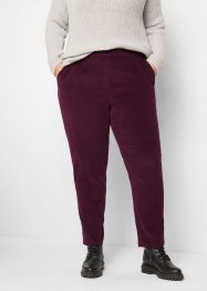 Pantaloni di velluto cropped con cinta comoda, bpc bonprix collection