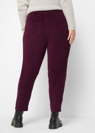 Pantaloni di velluto cropped con cinta comoda, bpc bonprix collection