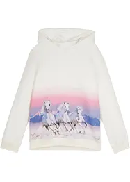 Felpa con cappuccio in puro cotone, bonprix