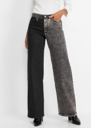 Jeans larghi in color block, RAINBOW