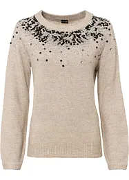 Maglione con paillettes, bonprix