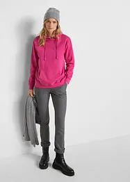 Felpa basic con cappuccio in spugna morbida, bonprix