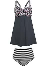 Tankini lungo con slip a vita alta (set 2 pezzi), bonprix