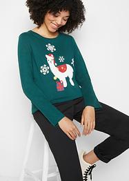 Maglia natalizia a maniche lunghe, bpc bonprix collection