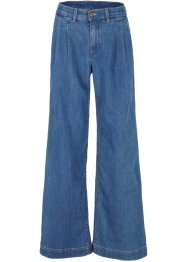Jeans larghi con pinces e cinta comoda, bpc bonprix collection