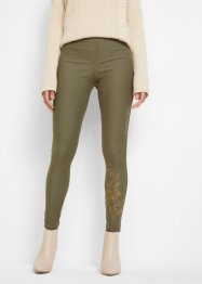 Jeggings termici con stampa floreale e strass, bpc selection