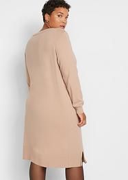 Abito in maglia al ginocchio con spacchi, bpc bonprix collection