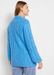 Maglione oversize con lavorazione a trecce, bonprix