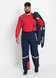 Pantaloni termici funzionali con ghetta paraneve regular fit, straight, bpc bonprix collection