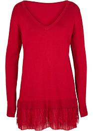 Maglione con pizzo e plissettatura, bpc selection premium