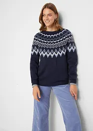 Maglione norvegese accollato, bonprix