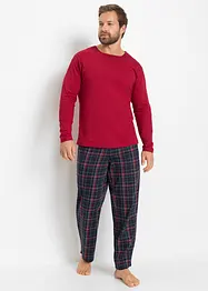 Pigiama in puro cotone biologico con maniche lunghe, bonprix
