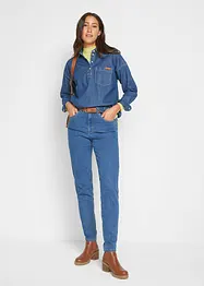 Mom jeans elasticizzati, a vita alta, bonprix