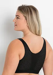 Reggiseno sportivo con chiusura anteriore e sostegno forte, bonprix