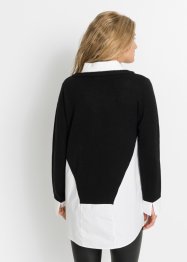 Maglione con inserto di camicia, RAINBOW