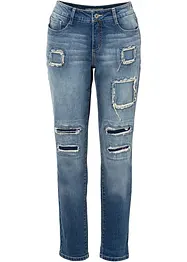 Jeans boyfriend con zone sdrucite, bonprix