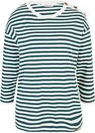 Maglia a maniche lunghe oversize con bottoni, bonprix