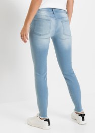 Jeans cropped super skinny strappati, RAINBOW