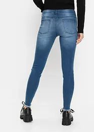 Jeans cropped super skinny strappati, bonprix