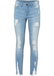 Jeans cropped super skinny strappati, RAINBOW