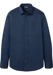 Camicia elasticizzata con cotone, slim fit, bonprix
