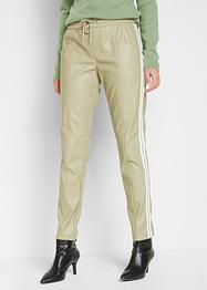 Pantaloni in similpelle con striscia laterale, bpc selection premium