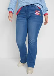 Jeans bootcut a vita alta con cinta comoda, bonprix