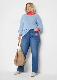 Jeans bootcut a vita alta con cinta comoda, bonprix