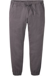 Pantaloni chino elasticizzati con elastico in vita loose fit, straight, bonprix