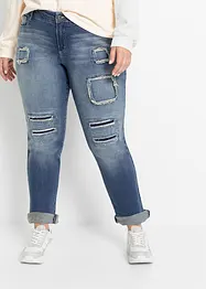 Jeans boyfriend con zone sdrucite, bonprix