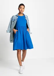 Abito in maglina con tasche in puro cotone, bonprix