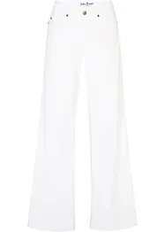 Jeans elasticizzati wide leg, vita media, bonprix