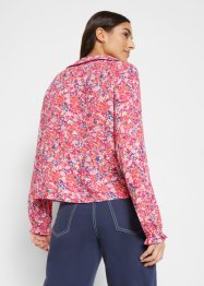 Blusa floreale con colletto in viscosa sostenibile, bpc bonprix collection
