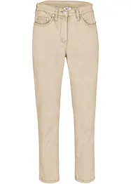 Pantaloni in twill cropped in look usato, bonprix