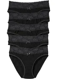 Slip con pizzo (pacco da 5), bonprix