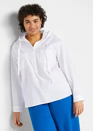 Blusa con cappuccio in puro cotone biologico, bonprix