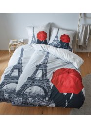 Biancheria da letto double-face a tema Parigi, bpc living bonprix collection