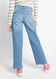 Jeans wide leg, vita media, bonprix