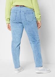 Mom jeans a vita alta con cuciture spostate in avanti e cinta comoda, bpc bonprix collection