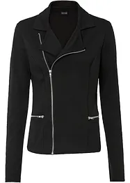 Cardigan in jersey stile biker, bonprix