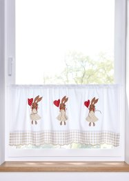 Tenda a vetro con coniglietti in cotone biologico, bpc living bonprix collection