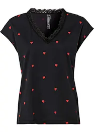 Maglia fantasia in puro cotone, bonprix