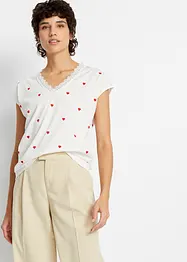 Maglia fantasia in puro cotone, bonprix