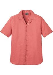Camicia a maniche corte in misto lino, bpc selection