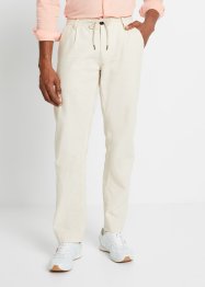 Pantaloni chino in misto lino con elastico in vita, straight, bpc selection