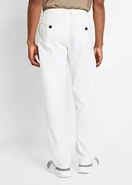 Pantaloni chino in misto lino con elastico in vita, straight, bonprix