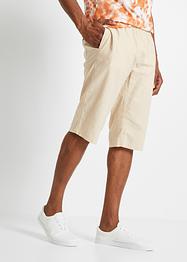 Bermuda lunghi in misto lino, loose fit, RAINBOW