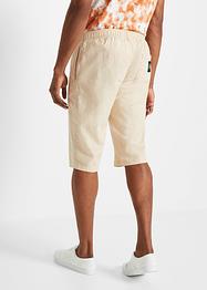 Bermuda lunghi in misto lino, loose fit, RAINBOW